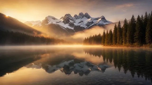 Golden Hour Lake